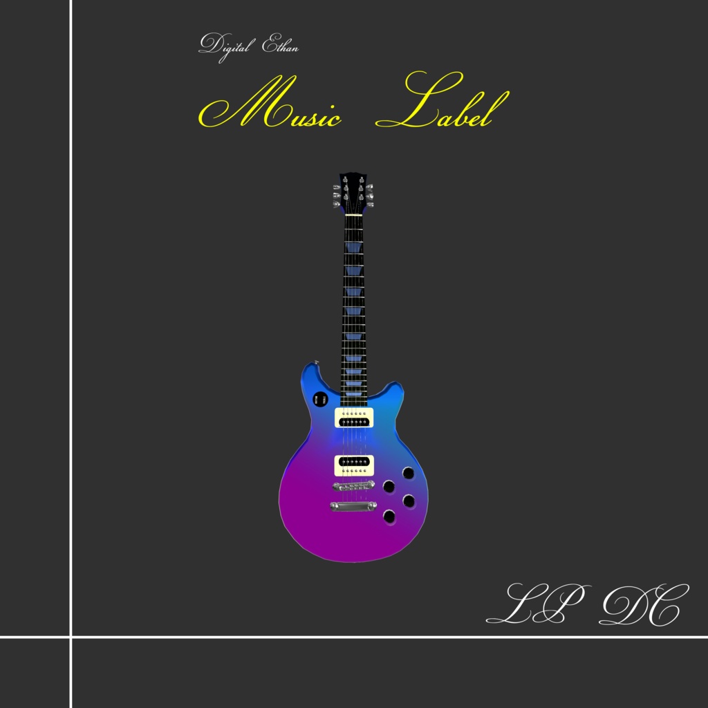 🎸ギター🎸　Type LP DC   3Dモデル