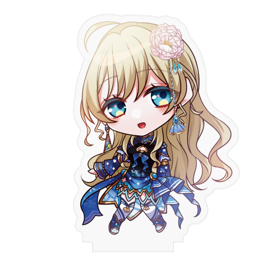 70x70mm 泡沫六花アクリルフィギュア