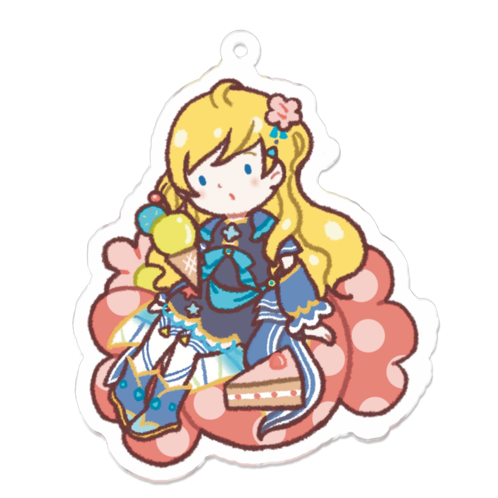 デフォルメ六花アクキーA