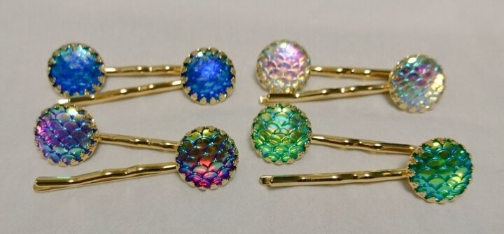 人魚の鱗ヘアピン