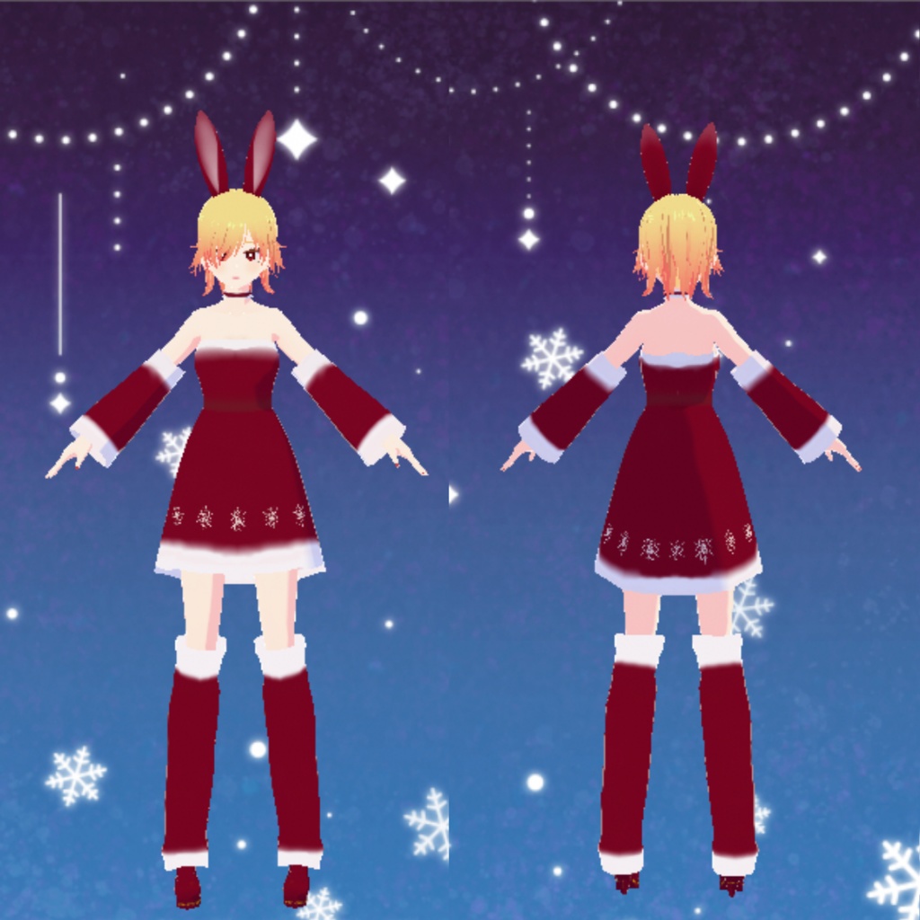 【VRoid】サンタコスチューム・クリスマス