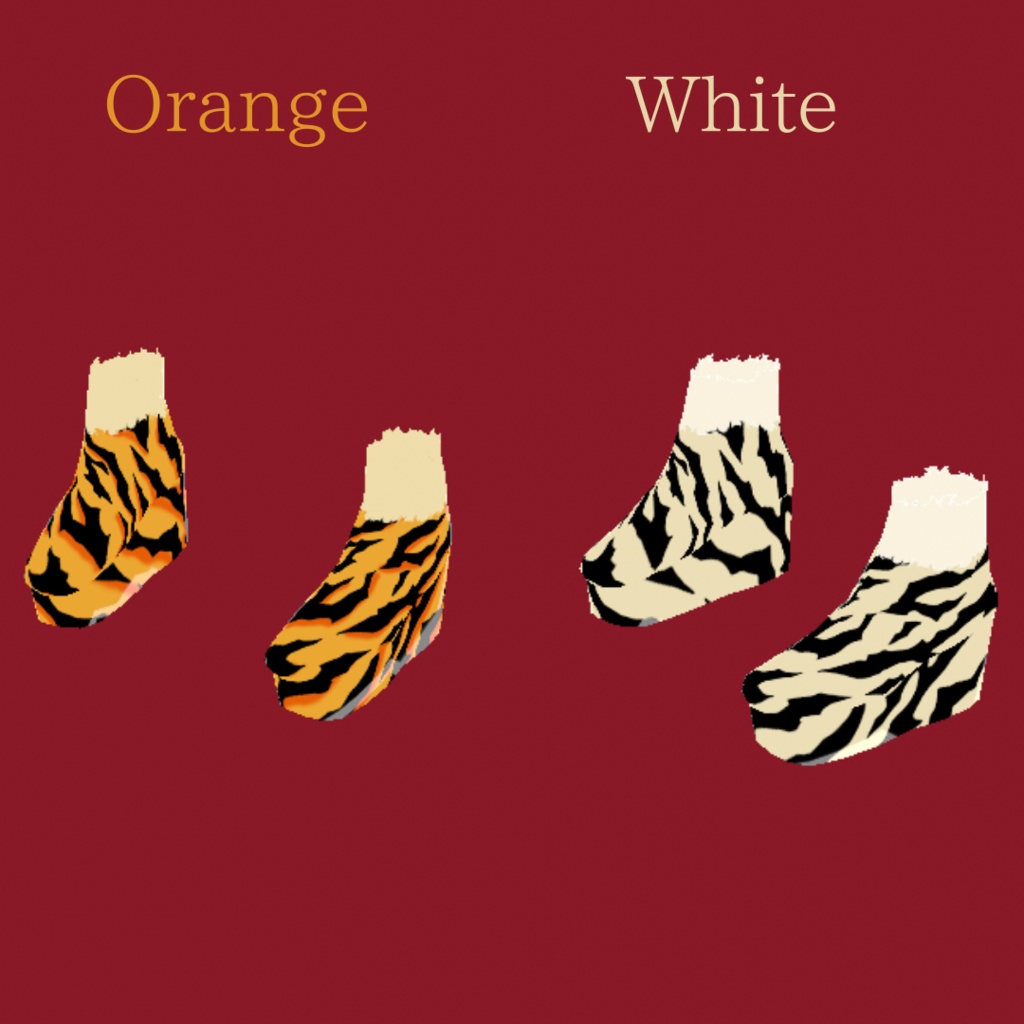 【VRoid】虎柄_セクシーアニマル服_ネイル付き