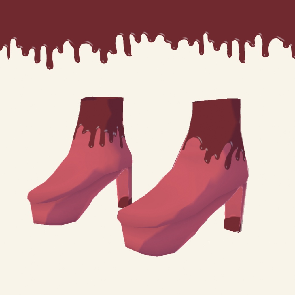 【VRoid】とろけるちょこシリーズ:チョコパーカーセット