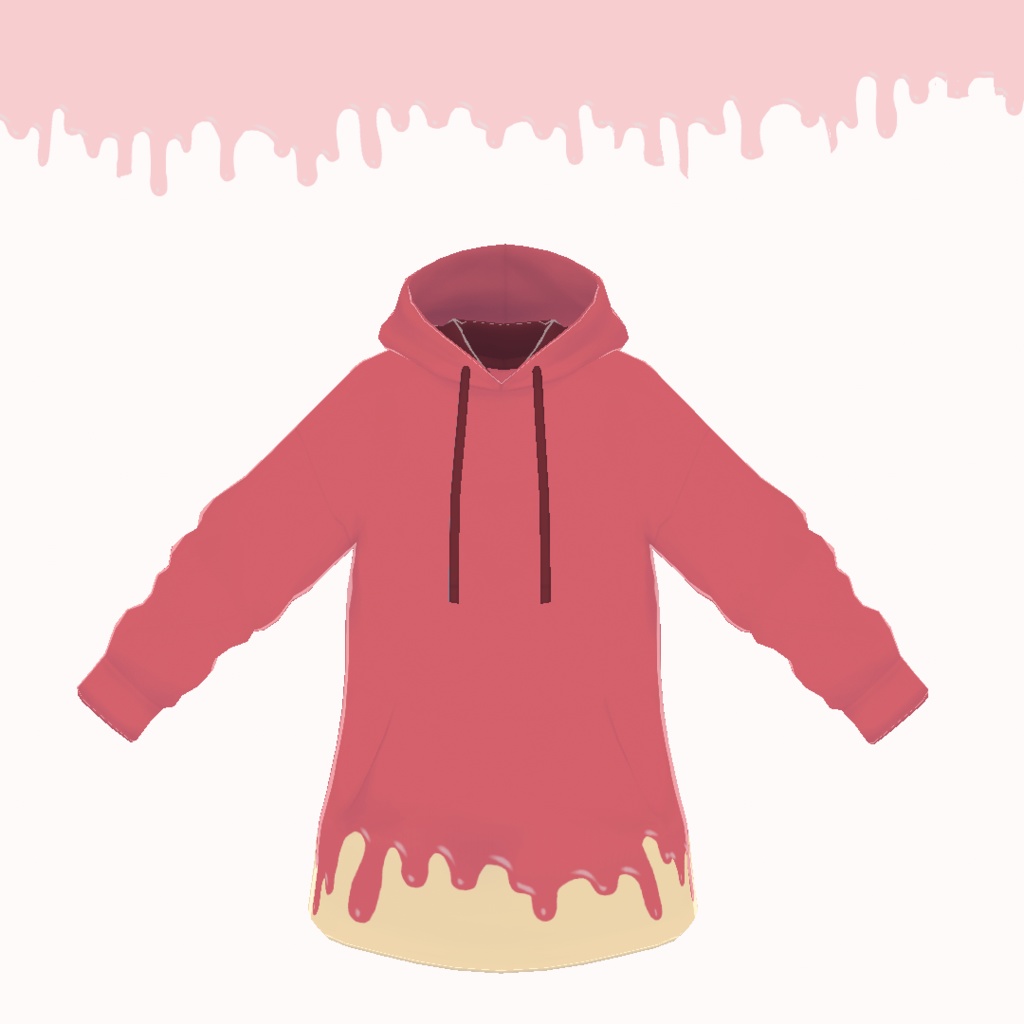 【VRoid】とろけるちょこパーカー