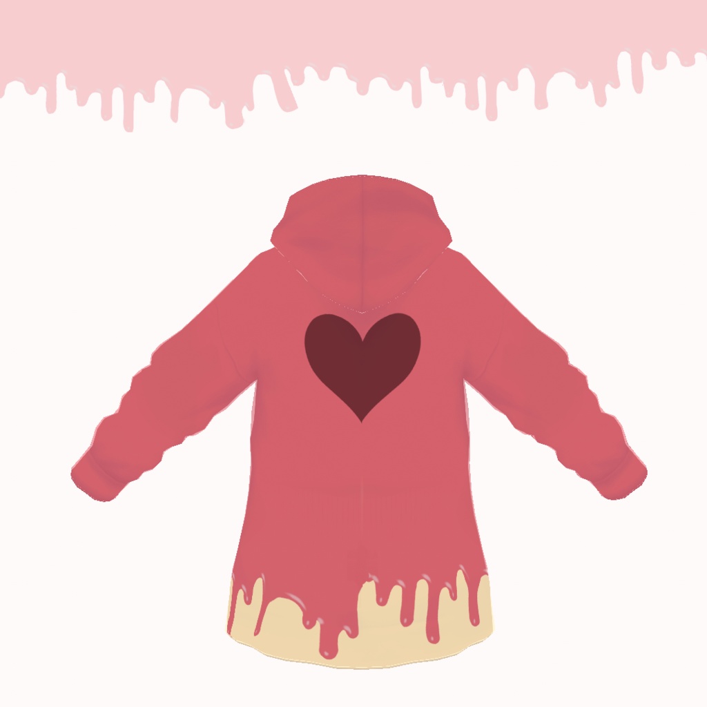 【VRoid】とろけるちょこパーカー