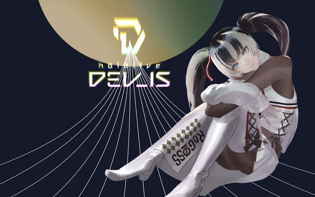 【ブランケット】儒烏風亭らでん(非公式ファンアート)