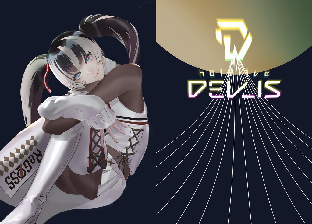 【クリアファイル】儒烏風亭らでん(非公式ファンアート)