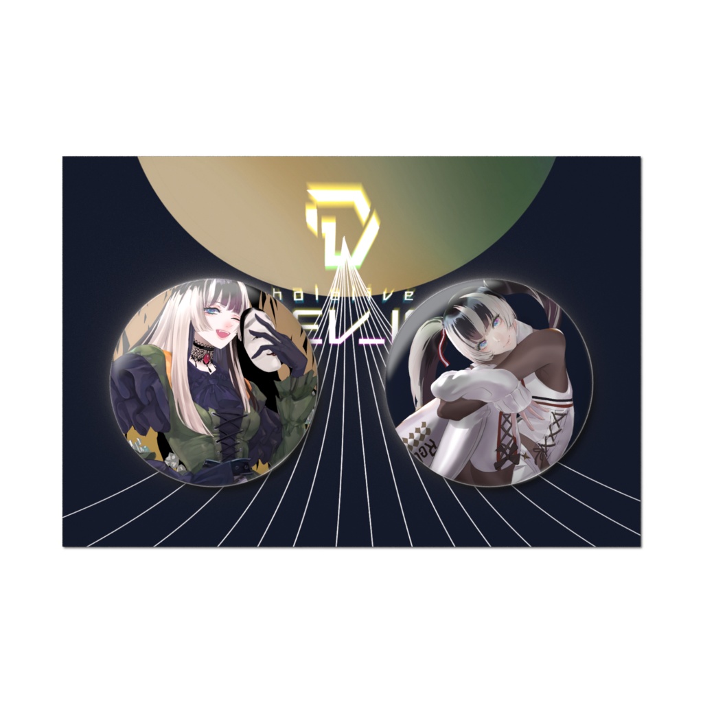 【缶バッジセット】儒烏風亭らでん（非公式ファンアート）