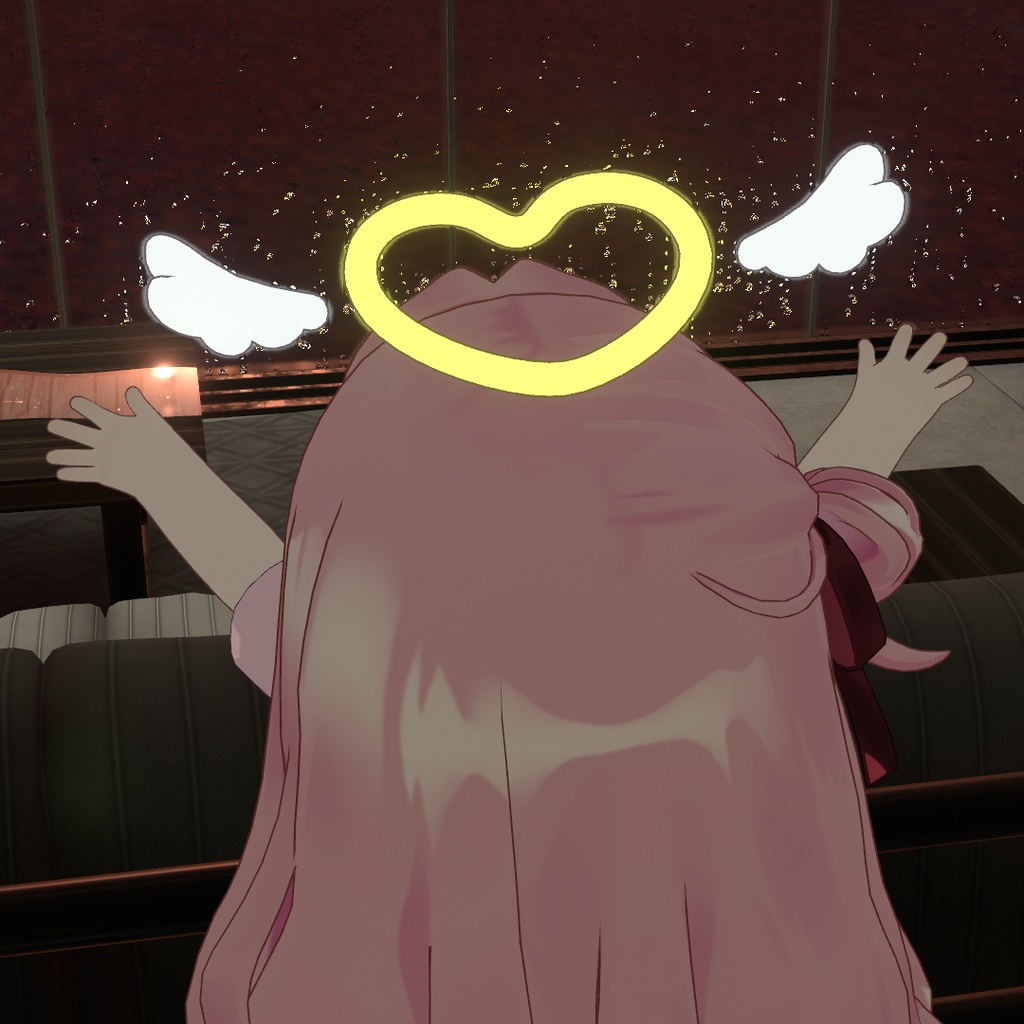 【MA対応】小さな羽とハートのヘイロー【キプフェル・しなの対応】