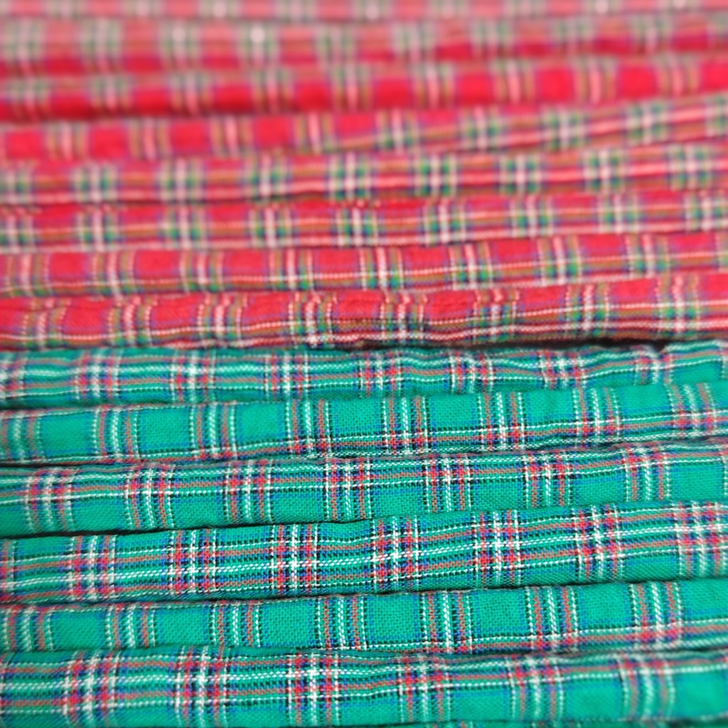 布マフラー2本セット(緑・赤、各1本)★Xmasイメージ