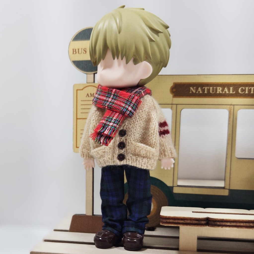 布マフラー2本セット(緑・赤、各1本)★Xmasイメージ