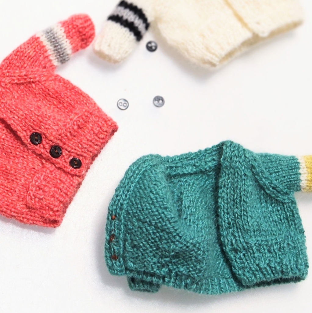 Vネックカーディガン&布マフラーセット・2026春