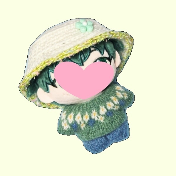 【約10cmぬいぐるみ】編み込みプルオーバー