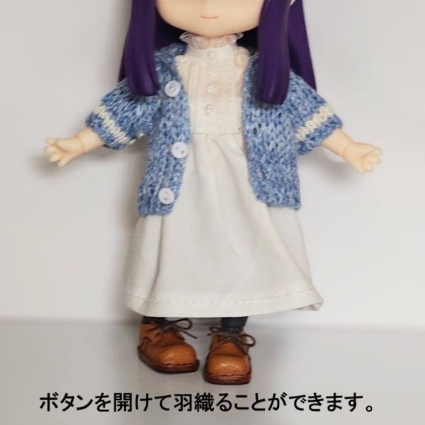 リネンの半袖セーラー・トップス