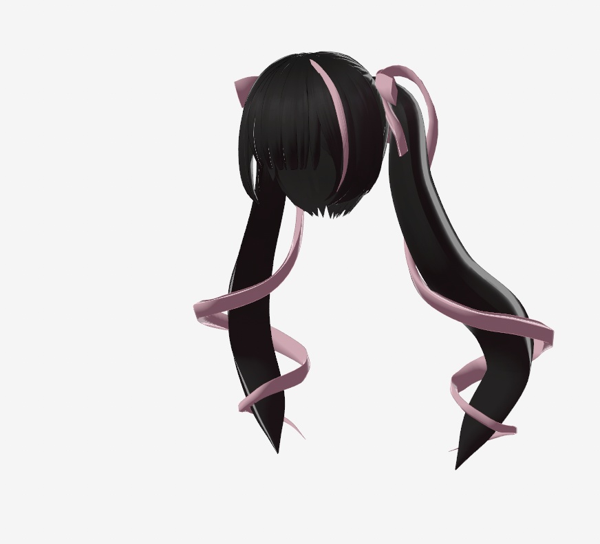 【VRoid用】地雷系ツインテール and 眼帯