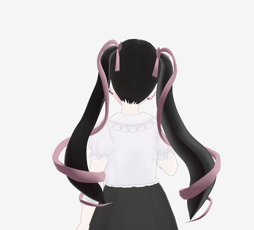 【VRoid用】地雷系ツインテール and 眼帯