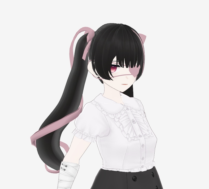 【VRoid用】地雷系ツインテール and 眼帯