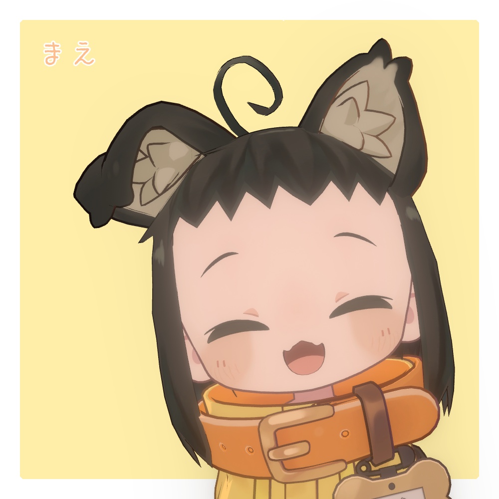 【VRChat想定】まめひなた用おかっぱヘア