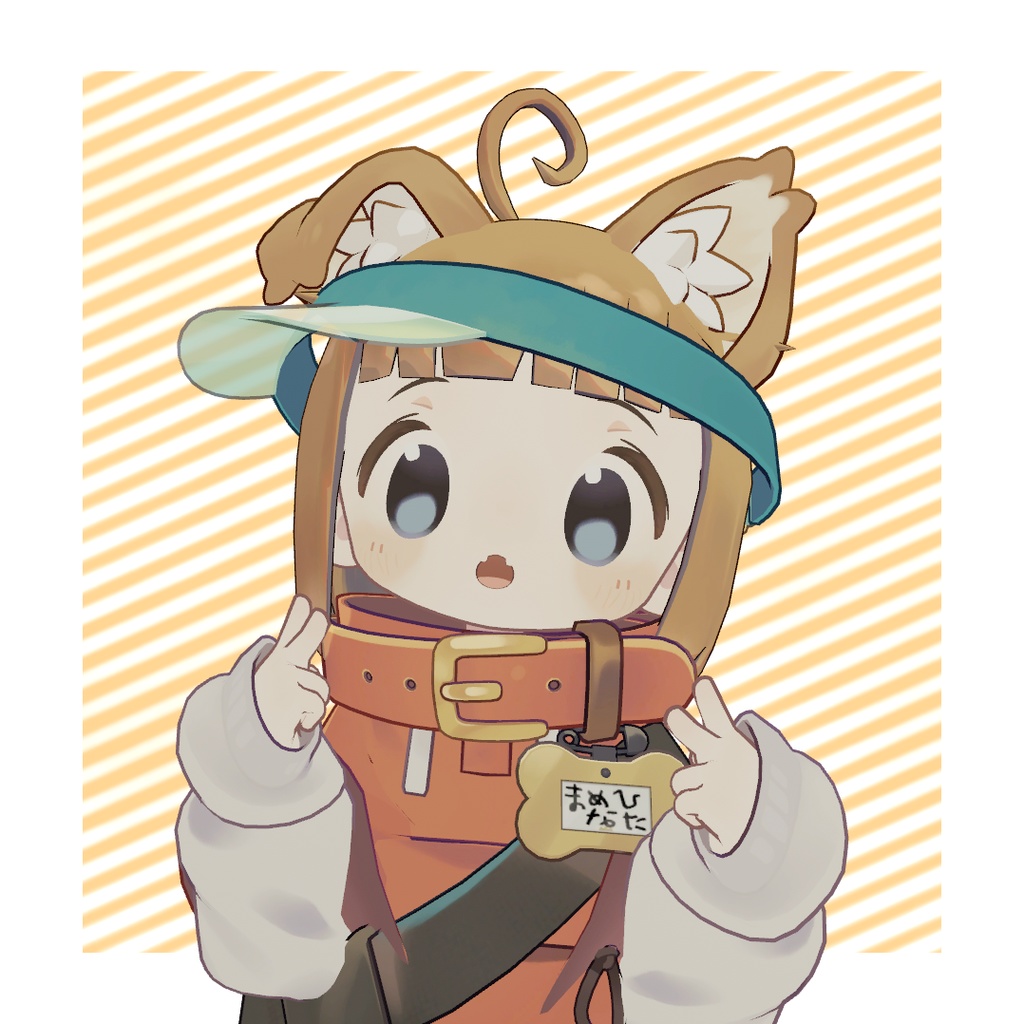 【VRC想定】まめひなた用おかっぱヘア02