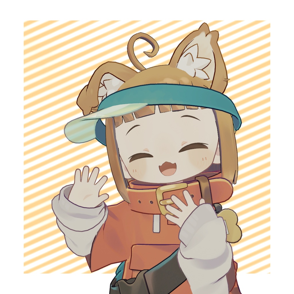 【VRC想定】まめひなた用おかっぱヘア02