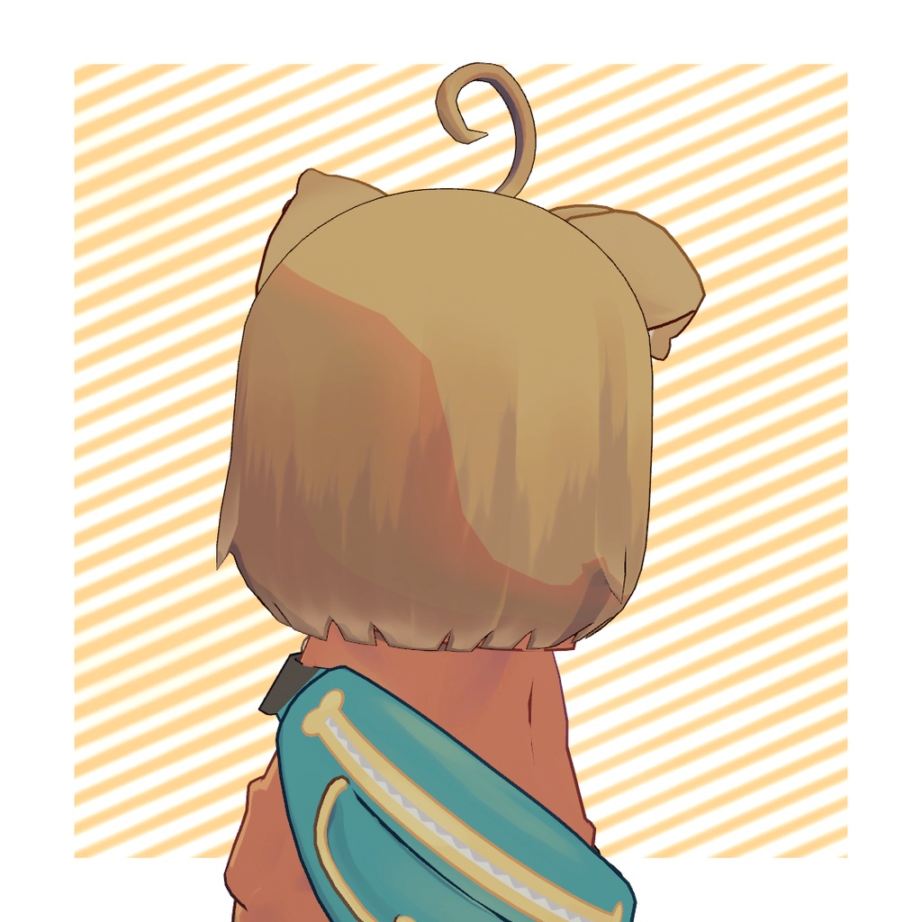 【VRC想定】まめひなた用おかっぱヘア02