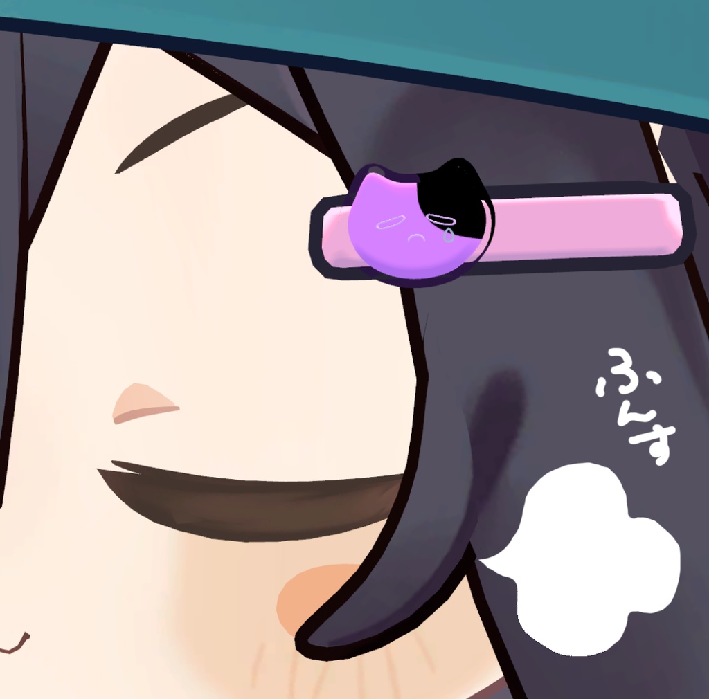【VRC想定】しょぼくれねこのヘアピン