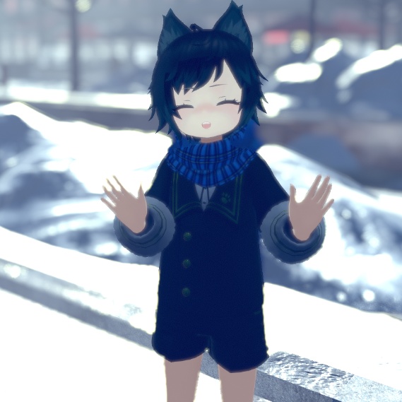 【VRC想定】もふ!ふゆ!マフラー【ラルフ君対応】