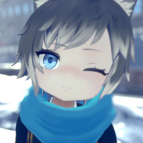 【VRC想定】もふ!ふゆ!マフラー【ラルフ君対応】