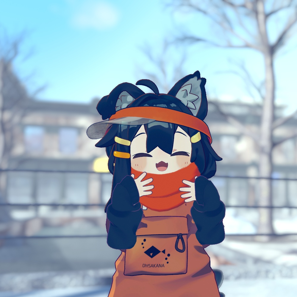 【VRC想定】もふ!ふゆ!マフラー【まめひなたちゃん対応】