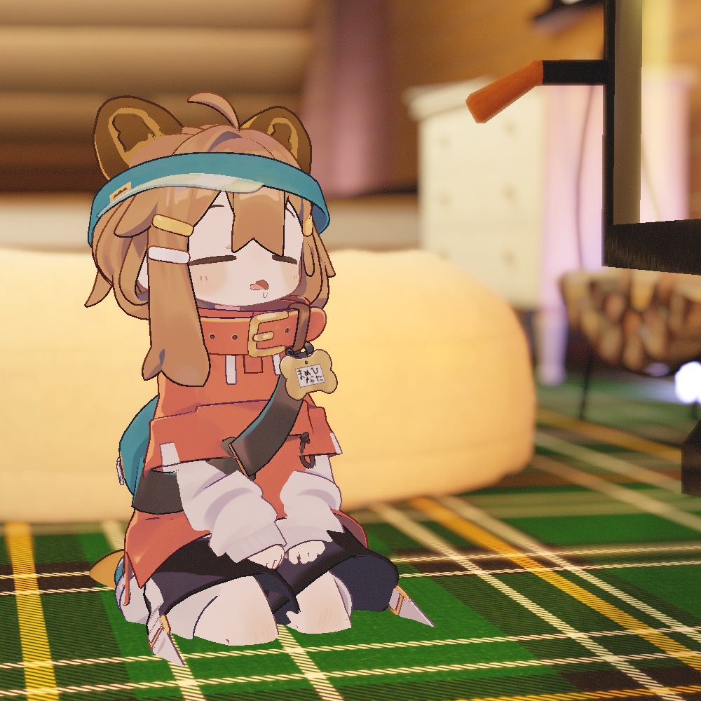 【VRChat想定】しんぷるなタヌキ耳としっぽ【まめひなた対応】