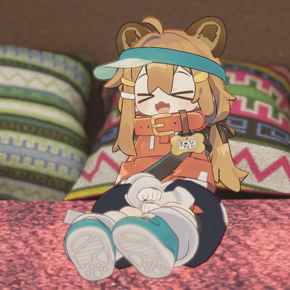 【VRChat想定】しんぷるなタヌキ耳としっぽ【まめひなた対応】