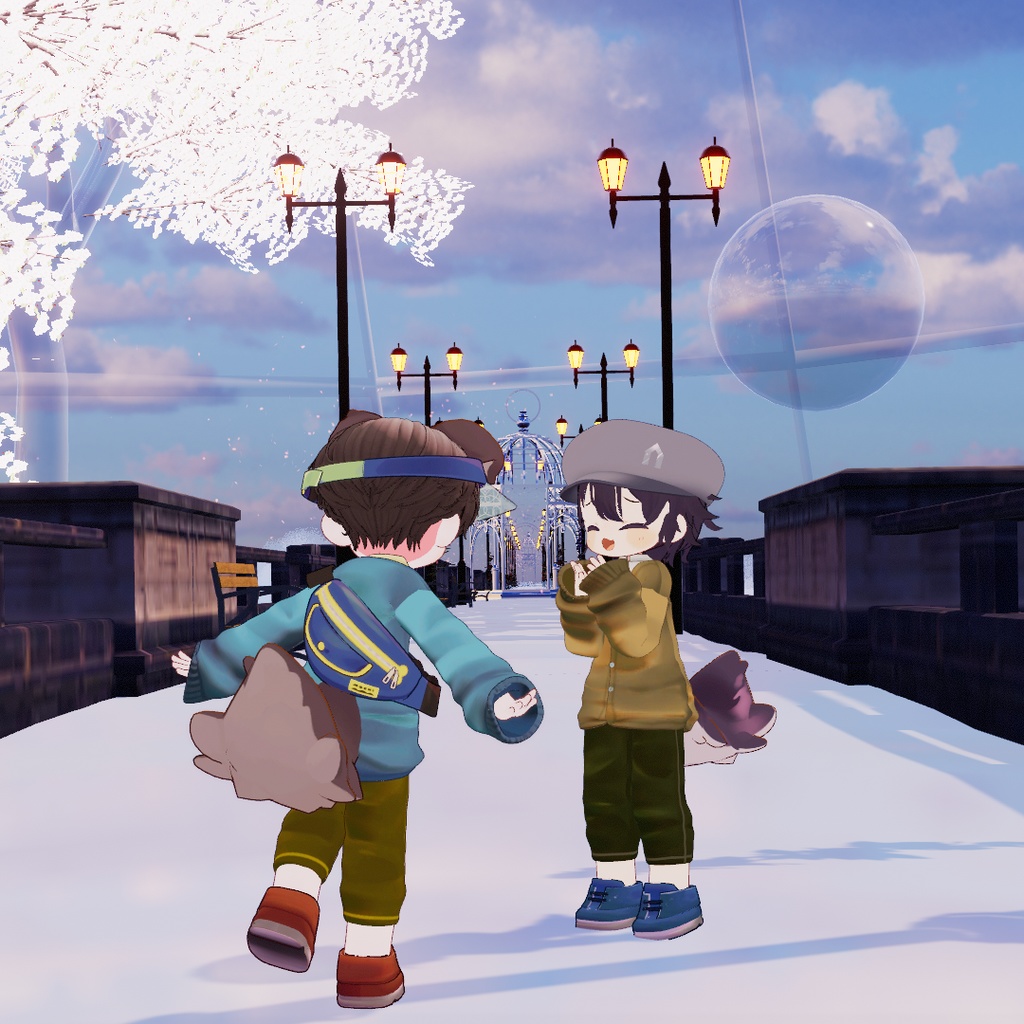 【VRC想定】colorfulbutton【まめひなた対応】