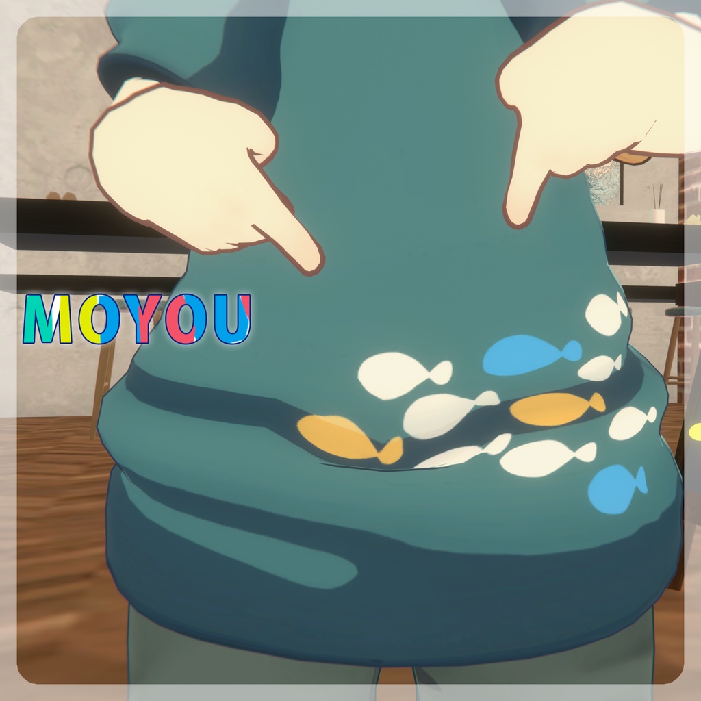 【まめひなたちゃん対応服】UOUO SUMMER!【VRC想定】