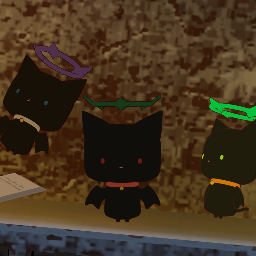 【VRChat想定】てんわん・あくにゃん【アバター】