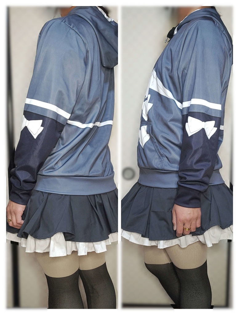 工廠科制服風ジップパーカー