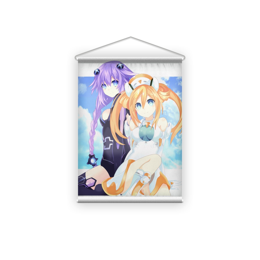 パープルハート&オレンジハートタペストリー