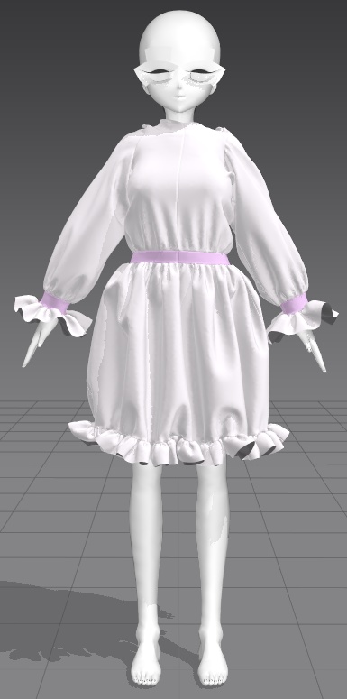 (FREE) Simple Frilled Dress