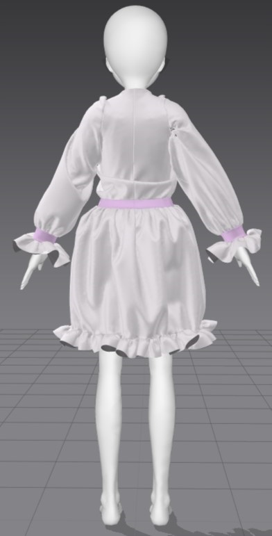 (FREE) Simple Frilled Dress
