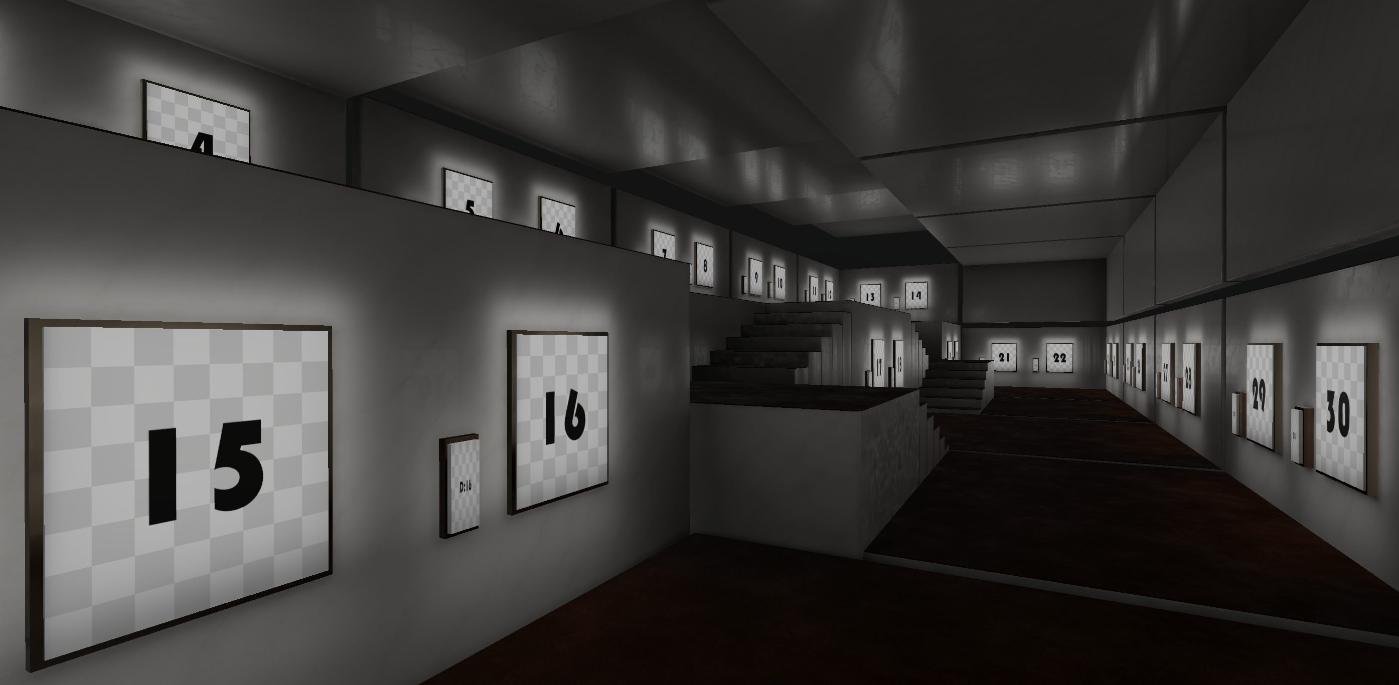 【3Dモデル】cluster向け展覧会ギャラリー12種ホワイト（バンドル版)_Ver1.00 - Tomo Design Studio - BOOTH