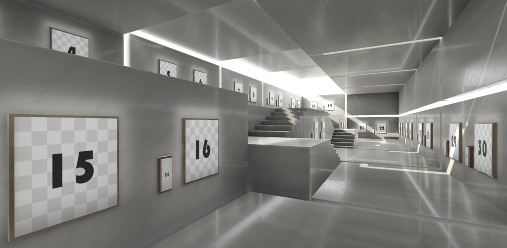 【3Dモデル】cluster向け展覧会ギャラリー12種ホワイト(バンドル版)_Ver1.00