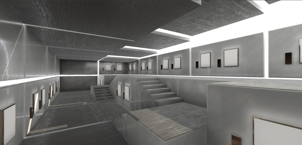 【3Dモデル】cluster向け展覧会ギャラリー12種ホワイト(バンドル版)_Ver1.00