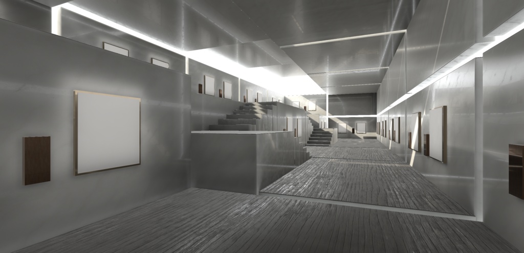 【3Dモデル】cluster向け展覧会ギャラリー12種ホワイト(バンドル版)_Ver1.00