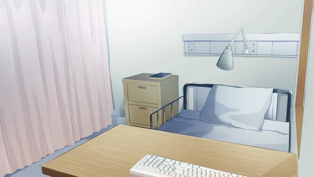 Vtuber/配信者向け 部屋 背景素材 【病室】