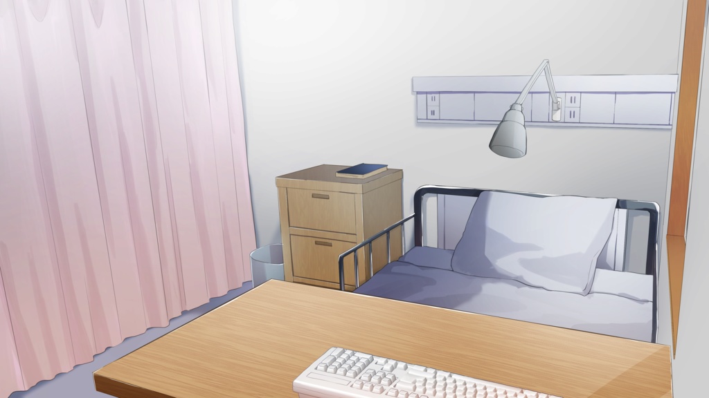 Vtuber/配信者向け 部屋 背景素材 【病室】