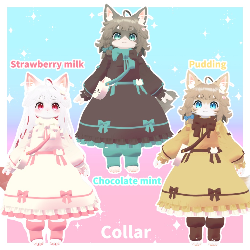 【Lina対応衣装】もこもこネコロリィタ