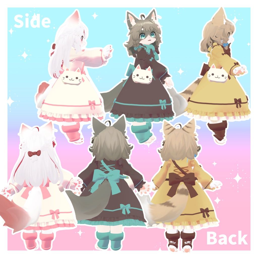 【Lina対応衣装】もこもこネコロリィタ