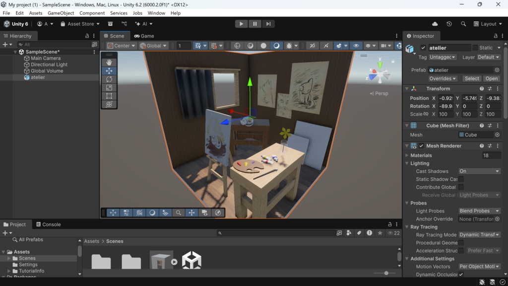画家さんのアトリエ