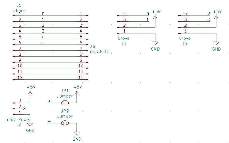 obniz Groveコネクタ