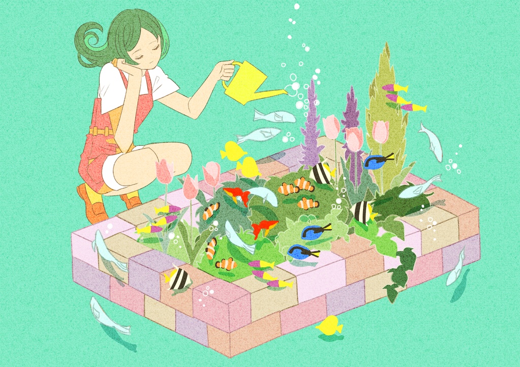 ポストカード「アクアリウムガーデン」