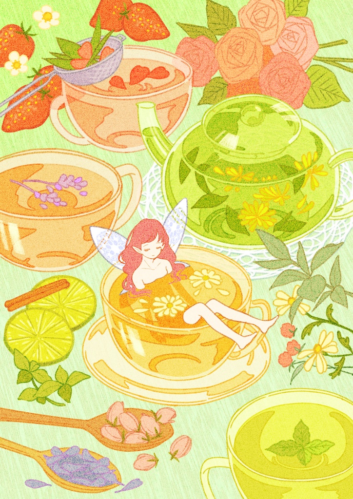 A4クリアファイル「フェアリーズハーブティー」